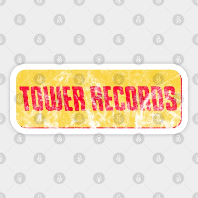 Tower Records Sticker by Doc Multiverse Designs